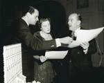 George Besson and His Wife with the architect of the Extension to the Royal HIbernian Hotel