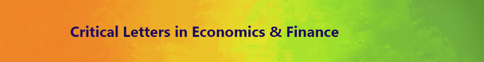 Critical Letters in Economics & Finance